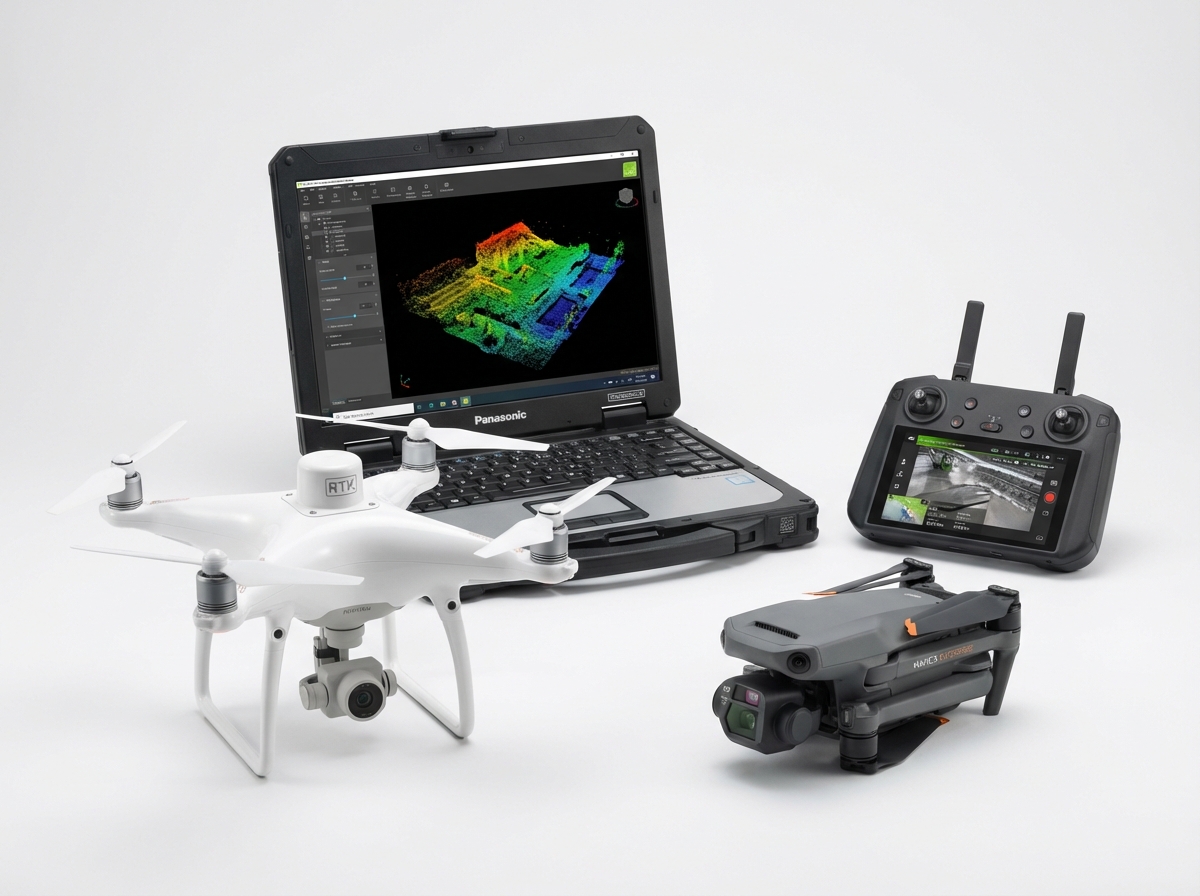 Aerial survey equipment - DJI drones and photogrammetry