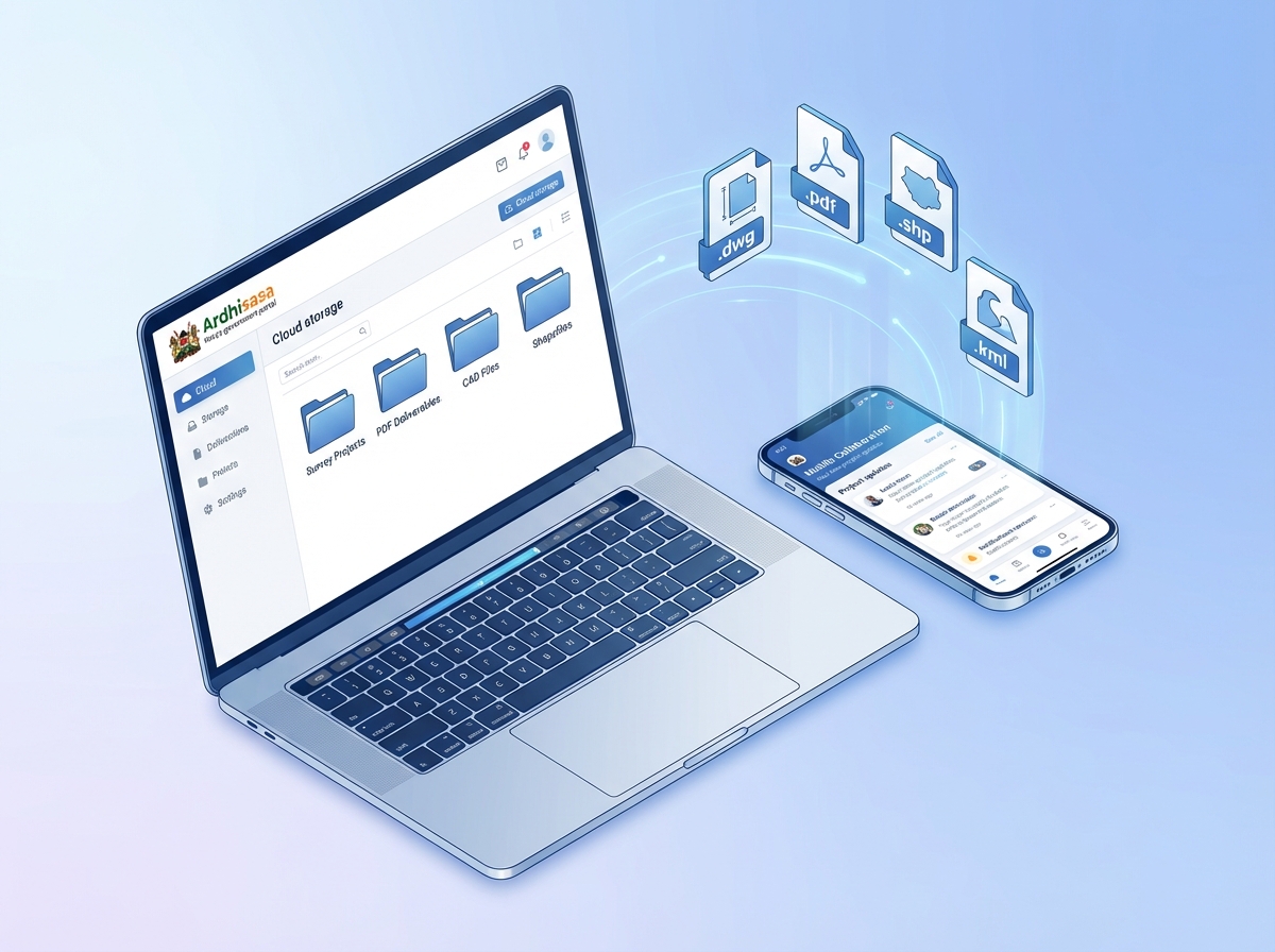 Data management - Cloud storage and Ardhisasa integration